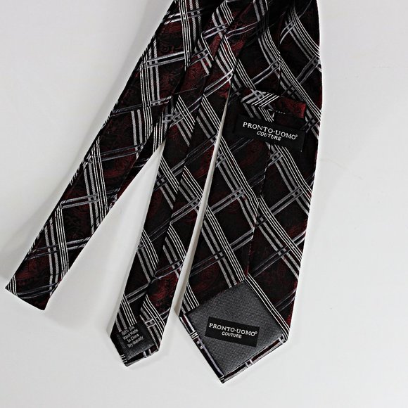 Pronto-Uomo Couture Tie 100% Silk - Picture 2 of 3